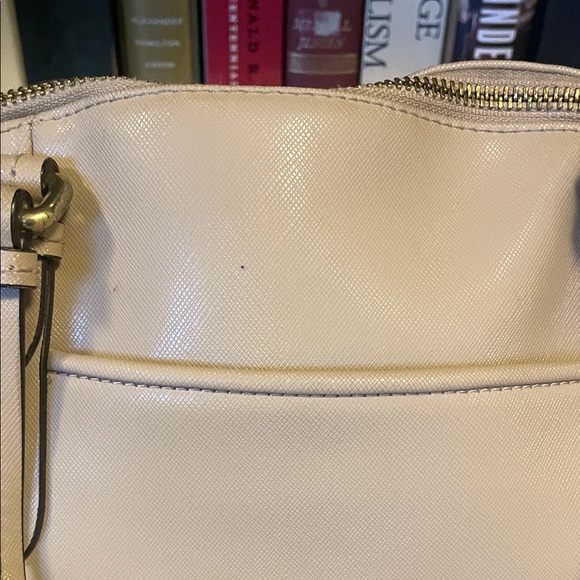 Authentic Coach Tan Leather Satchel Handbag - Picture 4 of 8